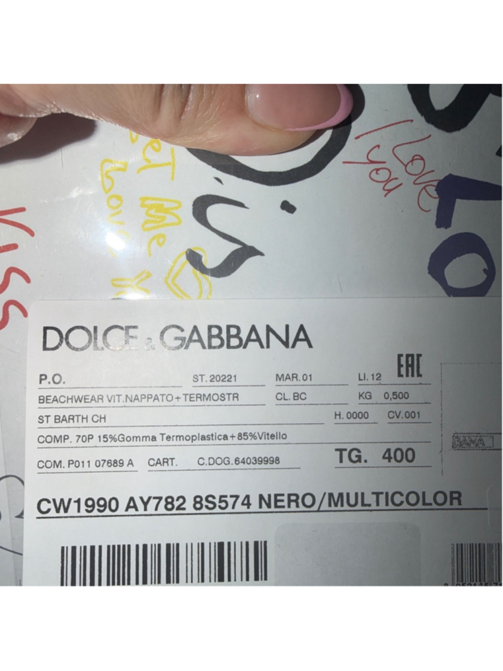 Dolce Gabbana| Beaded Pool Slides| NWT| $538 Retail| Size 40 - Picture 5 of 5